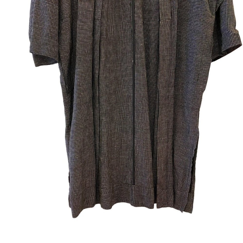 Madewell Long Robe Jacket In Grid Pattern Open Fr… - image 4